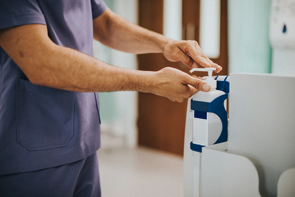 Désinfection des points de contact