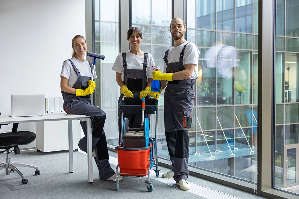 Salle après événement remise en ordre